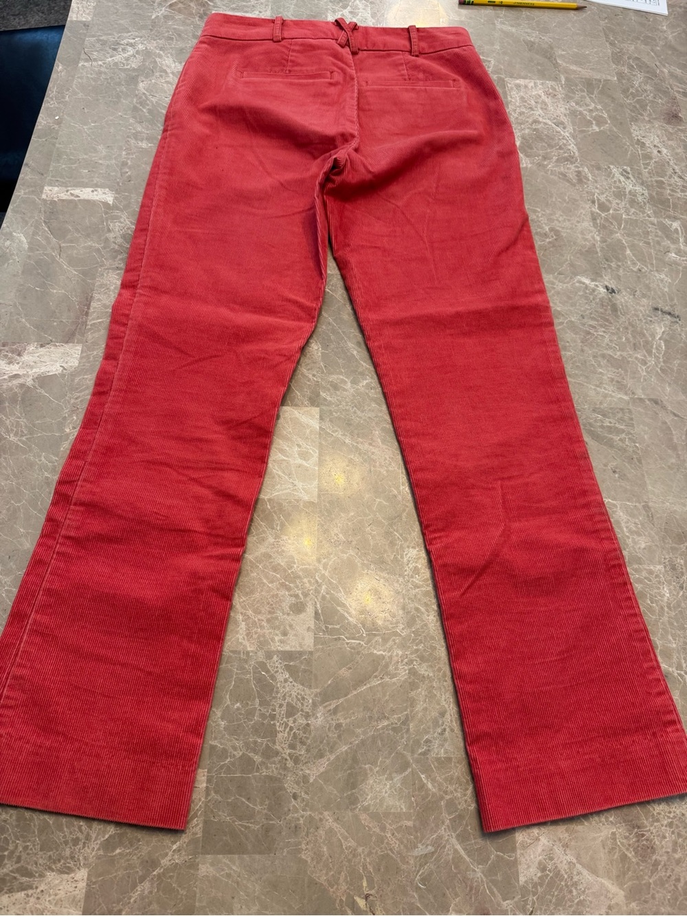 Anthropologie Womens Pants Essential Collection Corduroy Pink/Rose size 0 - Picture 8 of 13